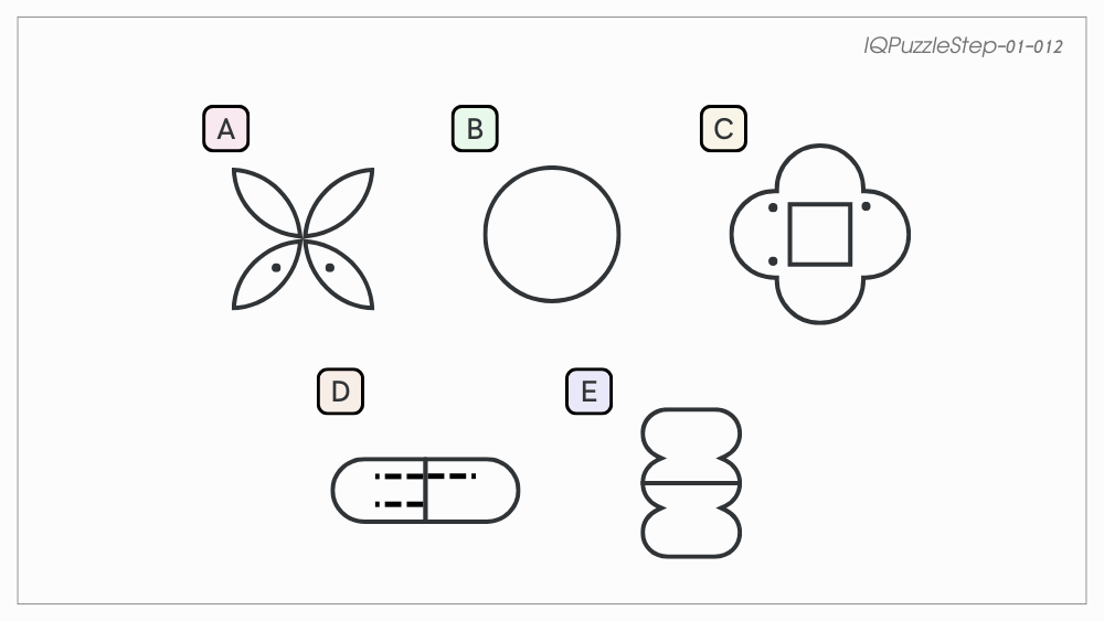 【IQパズル】01-012：ドアの鍵はどれ？